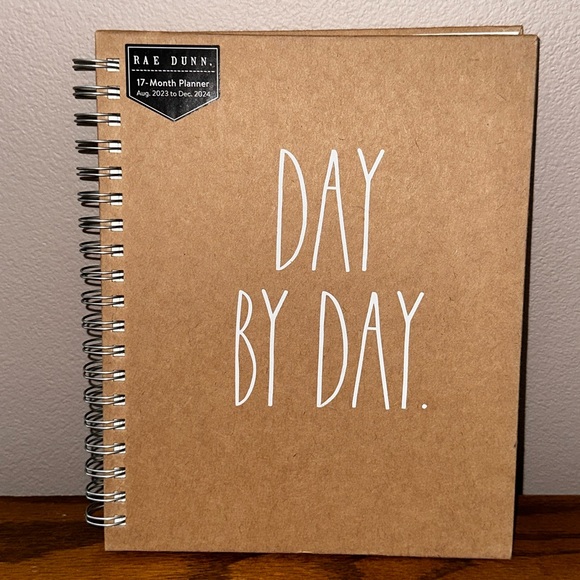Rae Dunn Office Rae Dunn 224 Hard Cover Planner Day By Day Poshmark